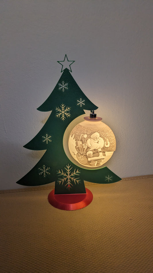 Photo bauble, 3d printed light up bauble, any image can be printed
